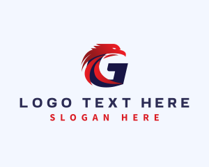 Freight - Eagle Bird Falcon Letter G logo design