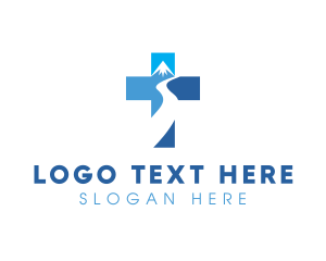 Volcano - Mountain River Chapel logo design