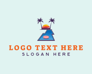 Vacation - Water Swimming Vacation logo design