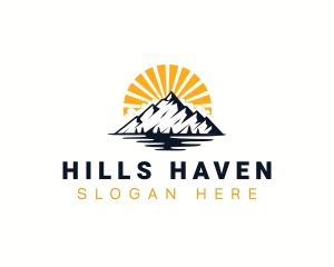 Mountain Hiking Travel logo design