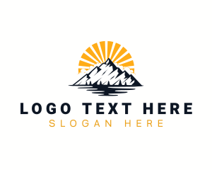 Clouds - Mountain Hiking Travel logo design