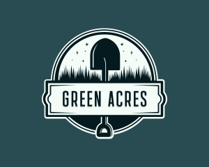 Grass - Grass Shovel Gardening logo design