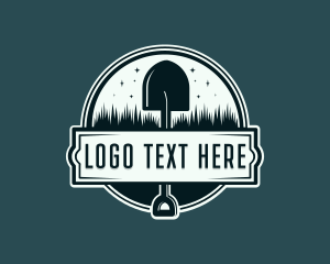 Grass - Grass Shovel Gardening logo design