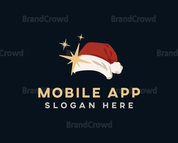 Santa Claus Hat Costume Logo