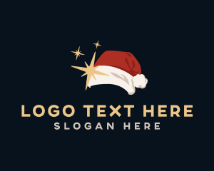 Festive - Santa Claus Hat Costume logo design