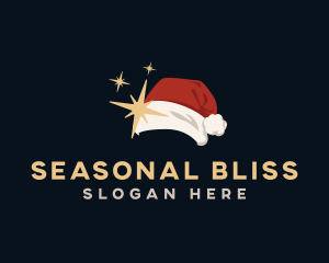 Season - Santa Claus Hat Costume logo design