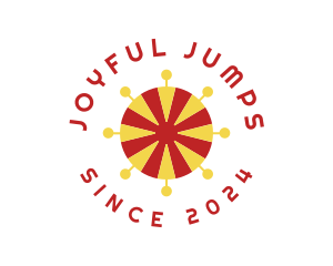 Circus Tent Theme Park logo design