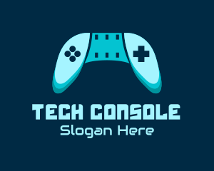 Blue Gaming Console logo design