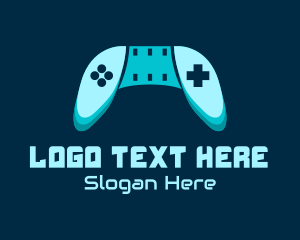 Mobile Gaming - Blue Gaming Console logo design