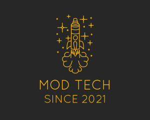 Mod - Vape Pen Rocket logo design