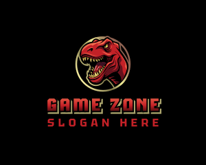 Jurassic Dinosaur Gaming logo design