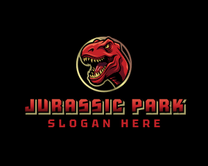 Jurassic Dinosaur Gaming logo design