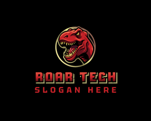 Jurassic Dinosaur Gaming logo design