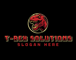 Jurassic Dinosaur Gaming logo design