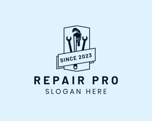 Plumber Repair Tools logo design