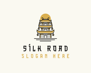 Asian Temple Pagoda logo design