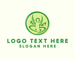 Yoga Center - Nature Human Therapy logo design