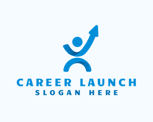 Career - Leadership Arrow Career logo design