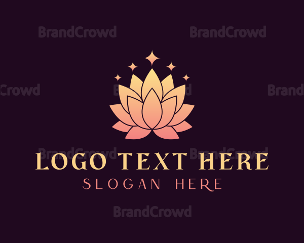 Elegant Lotus Flower Logo