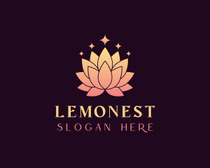 Beautician - Elegant Lotus Flower logo design