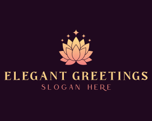 Elegant Lotus Flower logo design