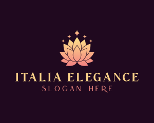 Elegant Lotus Flower logo design