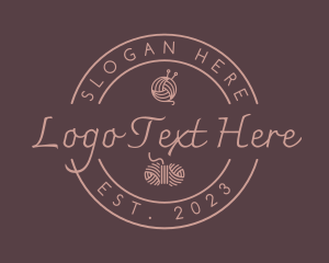 Knitting - Elegant Handcraft Yarn logo design