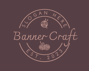 Elegant Handcraft Yarn logo design