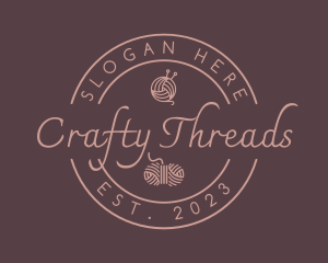 Elegant Handcraft Yarn logo design