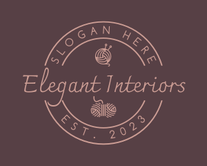 Elegant Handcraft Yarn logo design