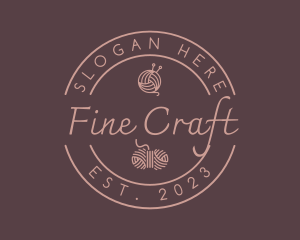 Elegant Handcraft Yarn logo design