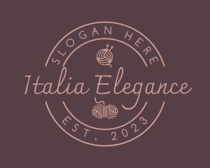 Elegant Handcraft Yarn logo design