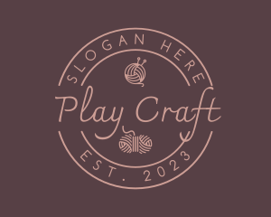 Elegant Handcraft Yarn logo design