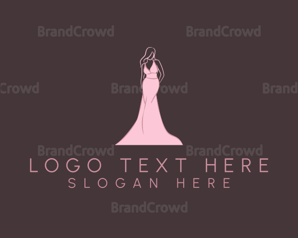 Pink Fashion Gown Logo