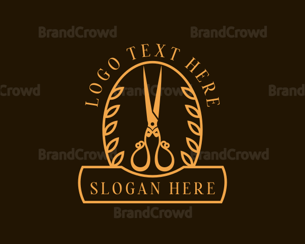 Stylist Scissors Salon Logo