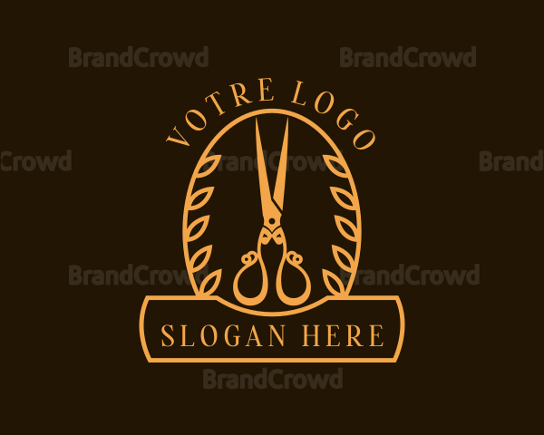 Stylist Scissors Salon Logo