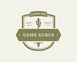 Western Cactus Badge Logo