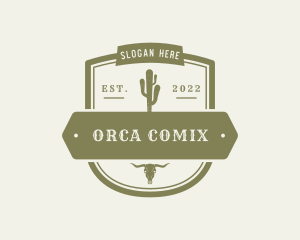 Western Cactus Badge Logo