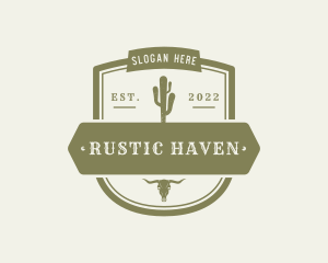 Western Cactus Badge logo design