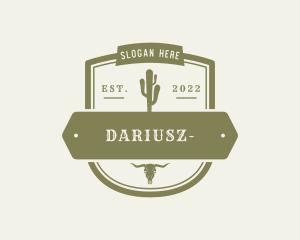 Texas - Western Cactus Badge logo design