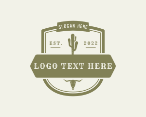 Western Cactus Badge Logo