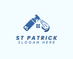 Cleaning Spray Bottle Logo