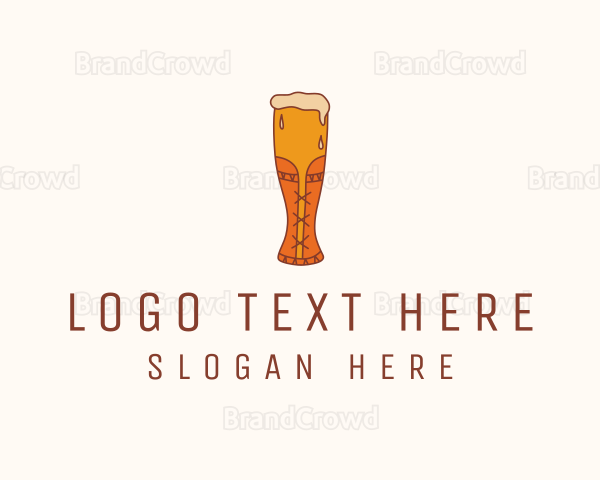 Corset Beer Glass Logo