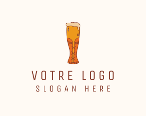 Corset Beer Glass  Logo