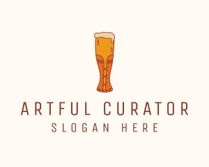 Corset Beer Glass  logo design