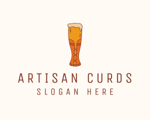 Corset Beer Glass  logo design