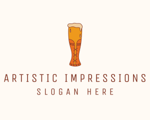 Corset Beer Glass  logo design