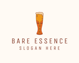 Corset Beer Glass  logo design