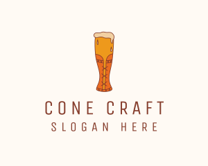 Corset Beer Glass  logo design