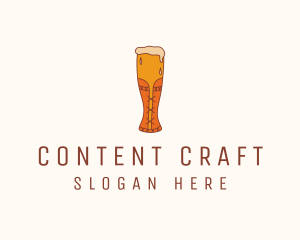 Corset Beer Glass  logo design